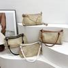 Moda Nuevo Diseño de Costuras en Color Contraste Bolso Bandolera 2024 Nuevo Bolso de Mujer Moda Versátil Bolso de Hombro Simple