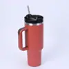 Amazon Mango Coche Taza de Café Gran Capacidad Popote Acero Inoxidable 304 Termo Vaso de Doble Pared Conservación Frío Taza de Hielo