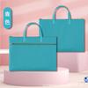 Bolsa para documentos A4 protección ambiental portátil bolsa para información de reuniones bolsa de almacenamiento para examen de maternidad bolsa para tutoriales de estudiantes bolsa de arte se puede configurar LOGOTIPO