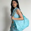 Bolsa de Compras Plegable 3D Ecológica Bolso de Hombro para Viaje Portátil Gruesa Grande para Comestibles Bolsa Ecológica para Supermercado Portátil