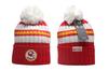Gorro de Lana de Invierno Equipo de Fútbol Americano Estilo Extranjero Gorro para el Frío Comercio Exterior Protección para los Oídos a Prueba de Frío Gorro de Punto Cálido Deportivo para Hombres y Mujeres