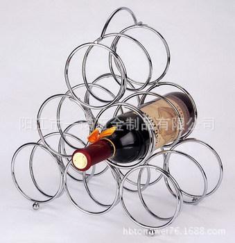 D-032A红酒瓶架,酒具，酒具,铁线架,不锈钢餐具,线材制