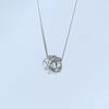 Collar de plata de ley s925 con hilo hueco simple, estilo viajero, con temperamento fresco, diseño de moda, cadena de clavícula con sentido del humor, venta al por mayor