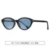 2026 Nuevas Gafas de Sol de Acetato Estilo Ojo de Gato Simples Modernas Únicas Estilo Urbano Protección UV Gafas de Sol con Visera para Mujer