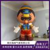 Olá, Modelo de Personagem de Madeira Inflável de Nariz Longo para Decoração, Fábrica de Festa Infantil Personalizado Modelo Inflável Realista de Desenho Animado