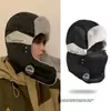Gorra Invierno Gorra Lei Feng Hombres Invierno Hombres Noreste Prueba de Frío Máscara Ciclismo Coche Eléctrico Cálida A Prueba de Viento Algodón