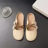 Mules de Verano para Mujer con Punta Abierta para Uso al Aire Libre 2026 Nuevos Zapatos Mula sin Cordones para Combinar con Faldas Sandalias Mary Jane Francesas