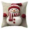 Estilo Navideño Impresión Digital Funda Decorativa para Cojín de Sala de Estar Amazon Funda para Cojín Navideño Funda para Cojín de Sofá Fabricante