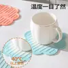 Mantel individual de aislamiento que cambia de color al calentarse, base de goma suave para ollas, posavasos, mantel anti-quemaduras para mesa de cocina, mantel doméstico resistente a altas temperaturas