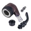Pipa para Cigarrillo de Resina con Rostro Humano de Hombre Pipa Gruesa para Tabaco/Tabaco de Doble Propósito Pipa Seca para Hombre a la Antigua