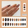 Unhas Postiças Curtas Personalizadas no Atacado, Adesivos de Unha Embalados, Unhas Usáveis, Arte de Unha Ilustrada, Unhas Postiças