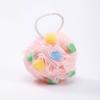 Toalha de esfoliação para cabelo liso de fábrica, espuma de banho, bola de banho, banheiro coreano, cor lisa, flor de banho, bola de banho, flor de banho