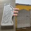Molde prefabricado combinado para tabla de cerca de cemento Plantilla para cerca cuadrada de pared exterior de granja con deflector de cemento ensamblado