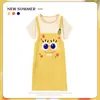 Pijama Feminino Verão Manga Curta Fino Desenho Animado Pequeno Fresco Fofo Estilo Ins Solto Camisola Doce Estudante Roupas de Casa
