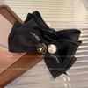 Princesa em fuga luz luxo estilo Chanel Camellia bola cabeça hairpin all-match arco Coreano retro acessórios para o cabelo grampo de cabelo