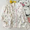 QSM-Y3675# Hojas Grises Múltiples Nube Algodón Solapa Doble Serie Larga [Tallas L XXL]
