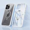Adequado para iPhone16ProMax capa de celular transparente fulcrum 360 rotativa MagSafe magnética apple 15 capa rígida