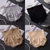 Pantaletas de Encaje de Cintura Alta para Mujer, que Moldean el Vientre y Levantan los Glúteos, Sin Costuras, Transpirables, Moldeadores del Cuerpo, Cómodos, Estilo de Color Sólido