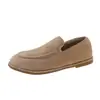 En stock~Mocasines Retro Simples de Punta Redonda con Peluche para Mujer, Slip-on, Zapatos de Algodón Perezosos, Sandalias Planas Birken para el Trabajo
