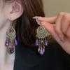 Nuevos Pendientes Antiguos de Estilo Chino Súper Hada Flor de Bambú Borla de Perlas Gancho para la Oreja Explosiones Estilo Chino Pendientes Combinables Pendientes
