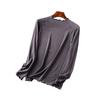 Camiseta Base para Mujer Primavera y Otoño Nueva Lanjing Modal Sensación Fresca Absorción de Humedad Transpirable Ajuste Ceñido Adelgazante Top Interior para Mujer