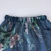 Ropa para Niños al por Mayor Trajes para Niñas Otoño 2024 Nuevo Imitación Mezclilla Floral Ropa Exterior + Falda Conjunto Casual de Dos Piezas