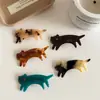 Pinza para el pelo de gato de acetato estilo coreano, pinza lateral de pico de pato para mujer, nuevo clip para flequillo 2025