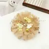 Pinza para el Cabello Popular de Flor de Orquídea Mariposa 2026 para Mujer, Pinza para el Cabello de Flor de Hortensia Estilo Vacaciones en la Playa, Accesorio para el Cabello con Pinza de Flor Artificial para Mujer