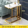 Mesa Auxiliar de Sofá Mesa Cuadrada de Esquina de Lujo Ligero Aparador de Sala de Estar Gabinete Lateral Mesa Pequeña de Balcón Estilo Mesa de Café Pequeña Apartamento Pequeño