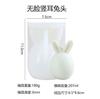 Venda direta à vista Molde de silicone de açúcar para modelagem de coelho da Páscoa 3D tridimensional coelho de orelha dobrável vela de aromaterapia molde de decoração