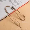 Collar de Cordón Ajustable con Nudo de Piña, Correa para el Cuello para Colgar Colgantes como Cinabrio, Jade y Cristal