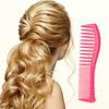 Peine Denso de Dientes Finos y Dientes Grandes para Peinar Cabello Esponjoso Peine para Estilo Curvado Platino Nuevo de Dos Cabezas para Cabeza de Aceite Doble Diente Peine Volador