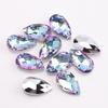 Pingente de Cristal Furo Único Rosa Sonho Roxo Lua Floco de Neve Personalizado Criativo DIY Brincos Pulseira Acessórios de Joias Vidro