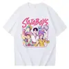 Camiseta Demon Hunter Sajat Kpop Harajuku Gola O Presente para Fãs Verão Cantor Manga Curta
