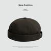 Chapéu Yuppie Masculino Fashion Korean-style Lordmaster Chapéu Melão Feminino Primavera e Verão Chapéu Rogue Sem PomPom Cor Sólida Simples Chapéu Marinheiro Hip-hop