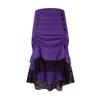 AliExpress ebay vintage steampunk corte estilo gótico falda de mujer cordón costura de encaje maxi vestido