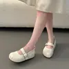 Zapatos Mary Jane redondos de moda retro de nicho para mujer 2026 primavera y otoño nuevos zapatos planos simples y suaves para chica para combinar con faldas