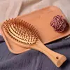 Peine Masajeador con Airbag Peine Masajeador de Madera de Bambú Peine de Regla Ancha Peine Masajeador de Madera