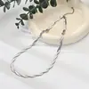 Design Simples Elegante Não Desbota Cruz Aço Inoxidável Colar Mulheres Ins Tendência Popular Estilo Frio Colar Clavícula