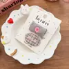 Botón de Tela Estilo Coreano Anillo para el Cabello de Dibujos Animados Pin BB a Cuadros Accesorios para el Cabello de Niños Cuerda para la Cola de Caballo Cabecera de Alta Elasticidad para Bebé