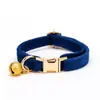 Collar de Campana de Felpa para Gato Mascota al por Mayor Collar Grabado Láser Collar para Cuello de Gato Mascota Collar para Gato