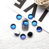 Diamantes redondos de moca de 8 mm para decoración de uñas, nuevos accesorios para decoración de uñas, diamantes de imitación de cristal planos de fantasía de color caramelo súper llamativos.
