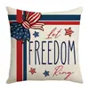 Nueva Funda de Almohada Transfronteriza Amazon Shein Temu Comercio Electrónico Hogar Sofá Lumbar Funda de Almohada Funda de Almohada Bandera Americana
