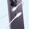 El cable de datos USB-C dual de 30 W es adecuado para el teléfono móvil iPhone 15. Cable de carga USB-C a USB-C. Carga rápida para Android.