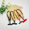 Cordón para Teléfono Móvil Trenzado Bicolor Smiley Cuerda Corta Simple Funda de Teléfono Móvil Cuerda Corta Adornos Colgantes Bolso de Moda Cuerda Corta Trenzada Estilo Coreano