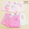 Bóxers para niñas, pantalones cortos de comercio exterior con estampado de dibujos animados de cuatro esquinas para bebés, ropa interior para niñas de escuela primaria, venta al por mayor
