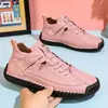 Zapatos de mujer de talla grande más vendidos en Amazon transfronterizos, zapatos casuales cosidos a mano, zapatos de trabajo para exteriores unisex de media caña para hombres