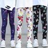 Leggings nuevos transfronterizos para niñas, pantalones finos estampados elásticos de primavera y otoño para niños, pantalones para niños medianos y grandes de estilo coreano