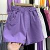 Moda para Garotas Quentes Calças de Cintura Alta Perna Larga 2025 Novo Estilo Coreano Ins Soltas Retas Look Slim Cinco Pontos Shorts Casuais Femininos