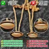 Pulsera Abanico Falda Pequeña Bao Ge, Cadena Doble Chapada en Oro Grueso de 18K, Ágata Natural, Artesanía Fina, Modelo para Mujer, Disponible al por Mayor